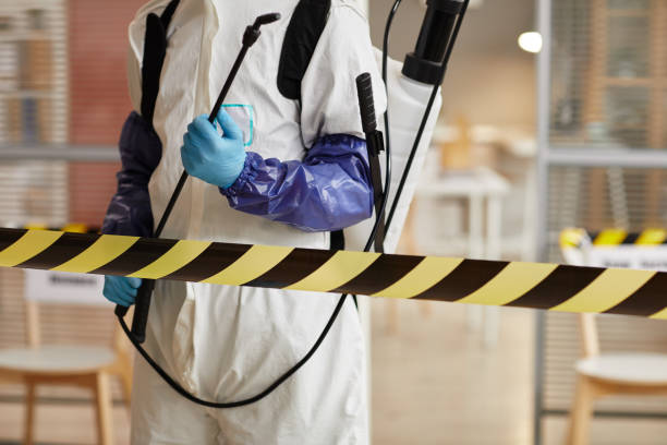 Professional Biohazard Cleanup technician working in Cedarpines Park, CA
